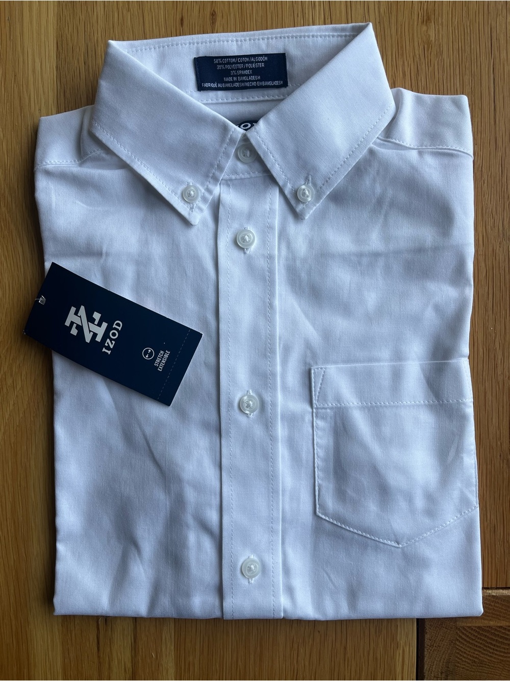 Izod White Button-Down Oxford Shirt for Kids
